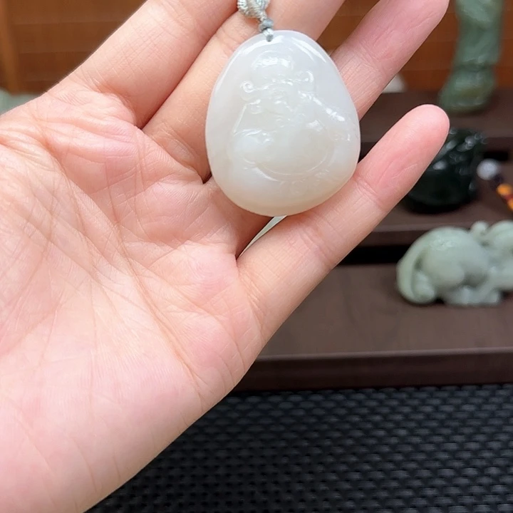 和田玉未镶嵌吊坠(不含链)