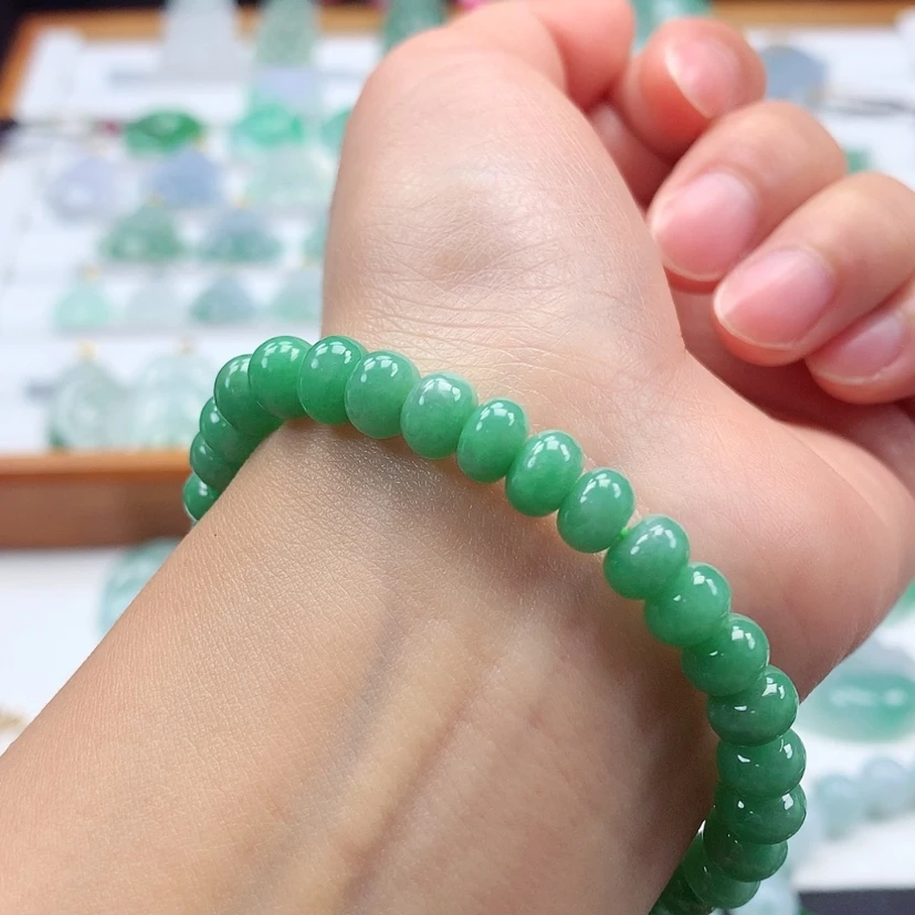 【闪购商品】翡翠手链未镶嵌缅甸天然翡翠