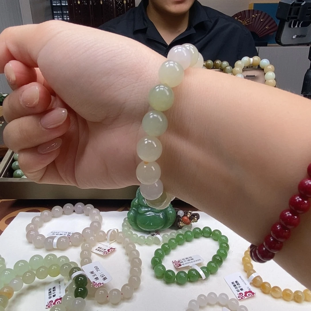 未镶嵌手串和田玉10mm多宝
