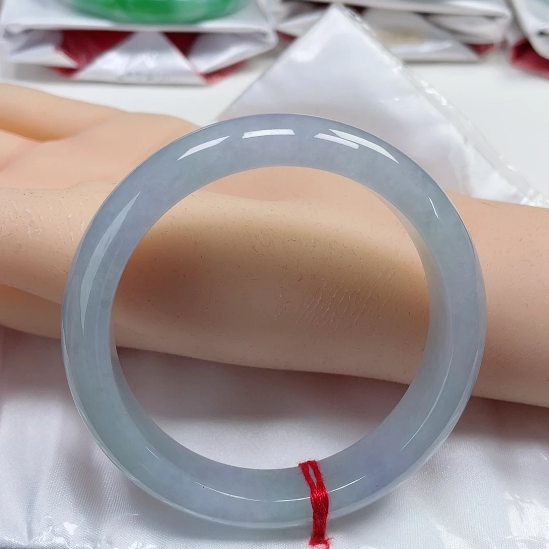 翡翠手镯未镶嵌缅甸翡翠57+圈口093