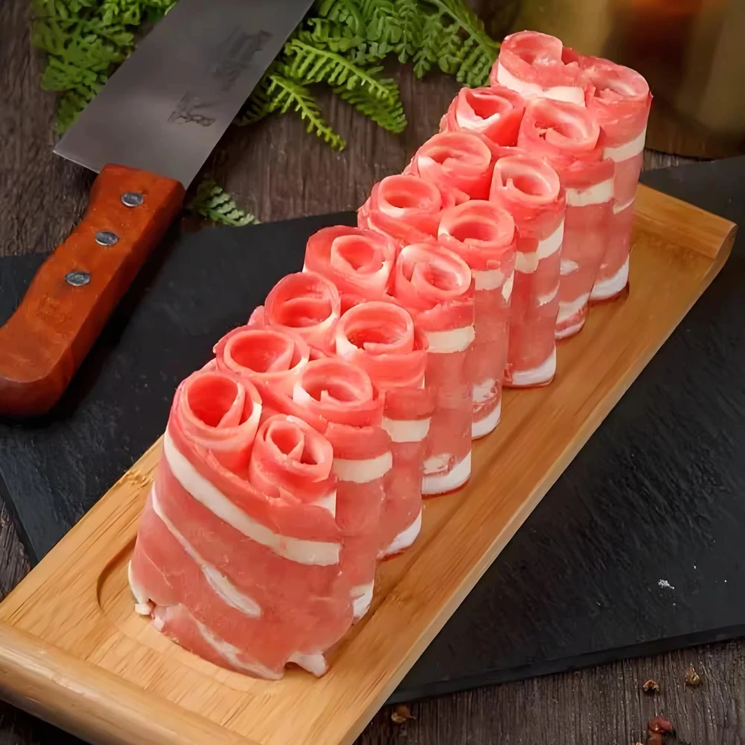 【牛肉卷-甄选款】谷饲相间肥牛卷200g（澳洲谷饲牛腹肉，肥瘦相间、脂肪含量高、细嫩多汁、口感浓郁，煎烤涮，调理）