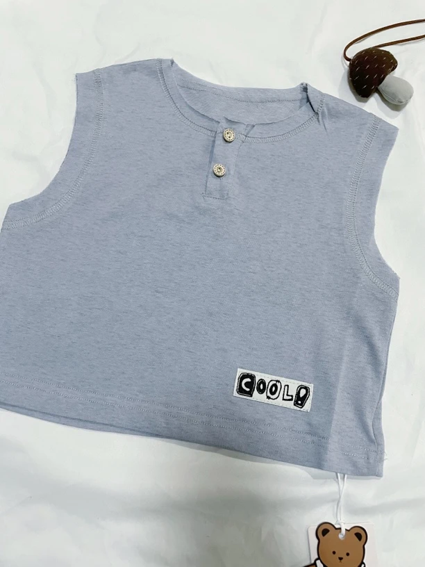 25115现货no退换  儿童贴布背心