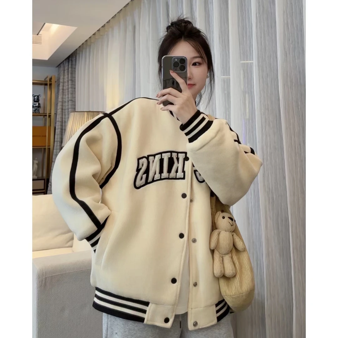 【mus订制】新款秋冬潮牌加厚棒球服外套6801