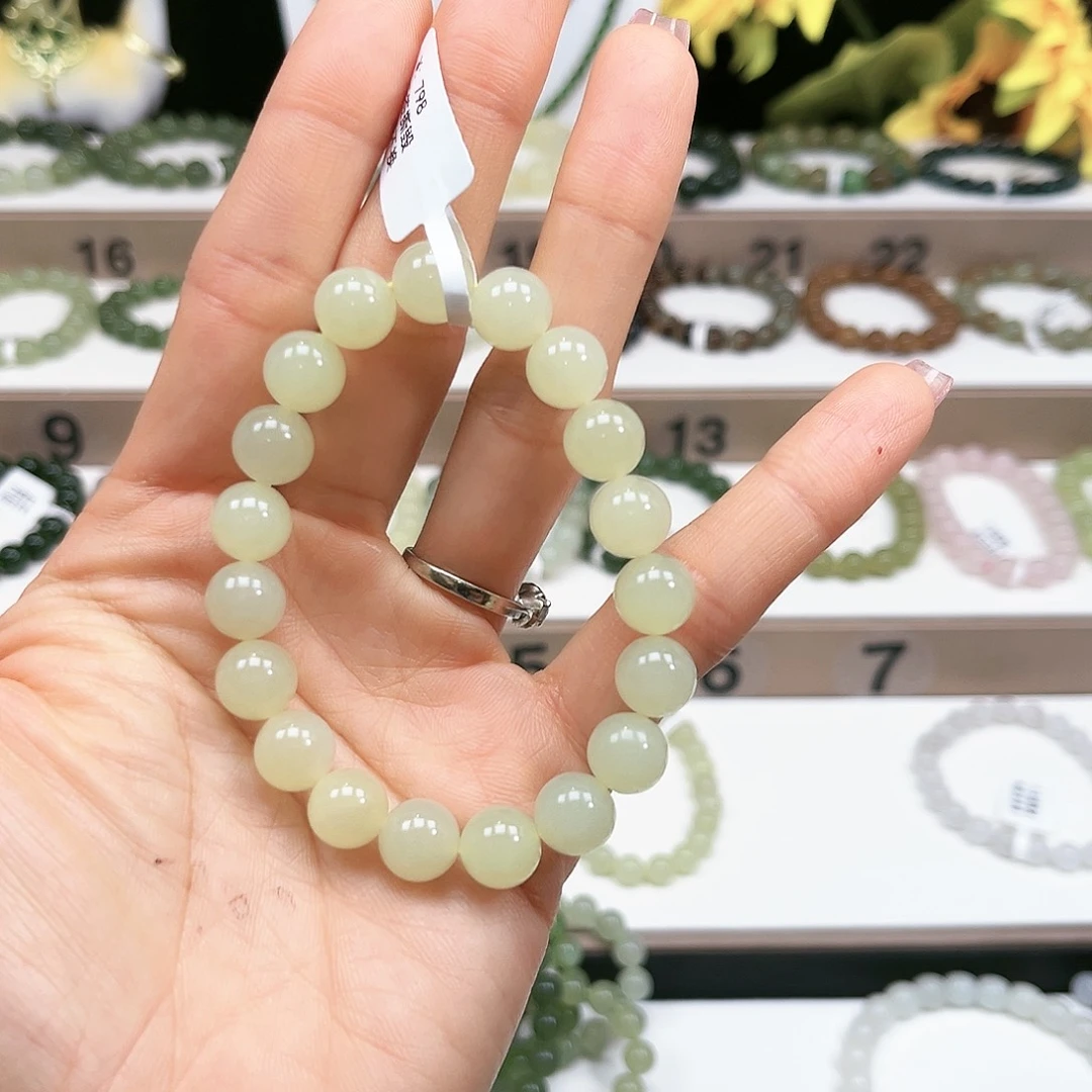 幸***草和田玉未镶嵌手链