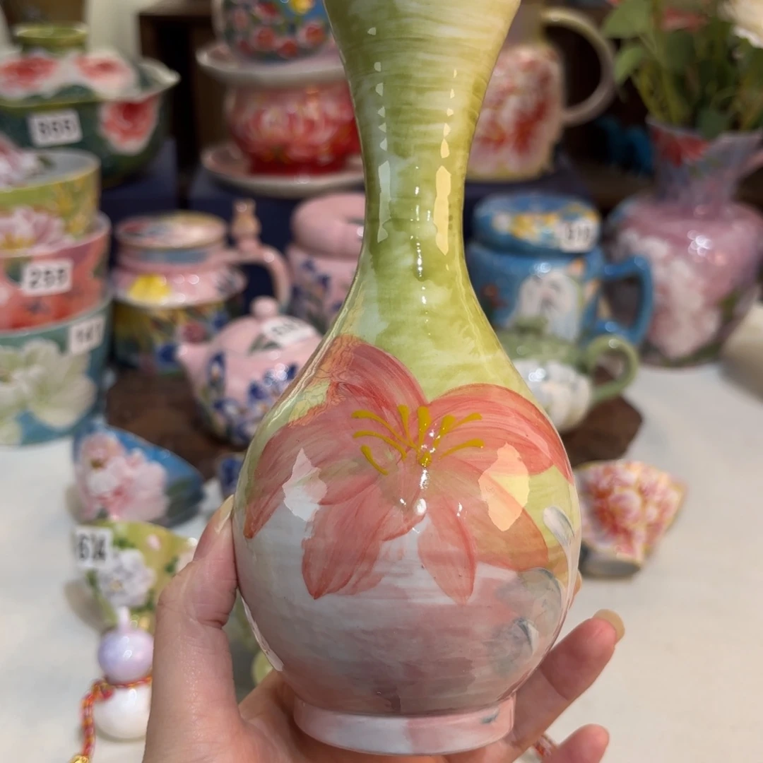 景德镇手绘高温釉下彩陶瓷茶具