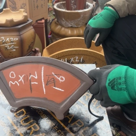 红陶紫砂花盆盆景盆栽瑕疵
