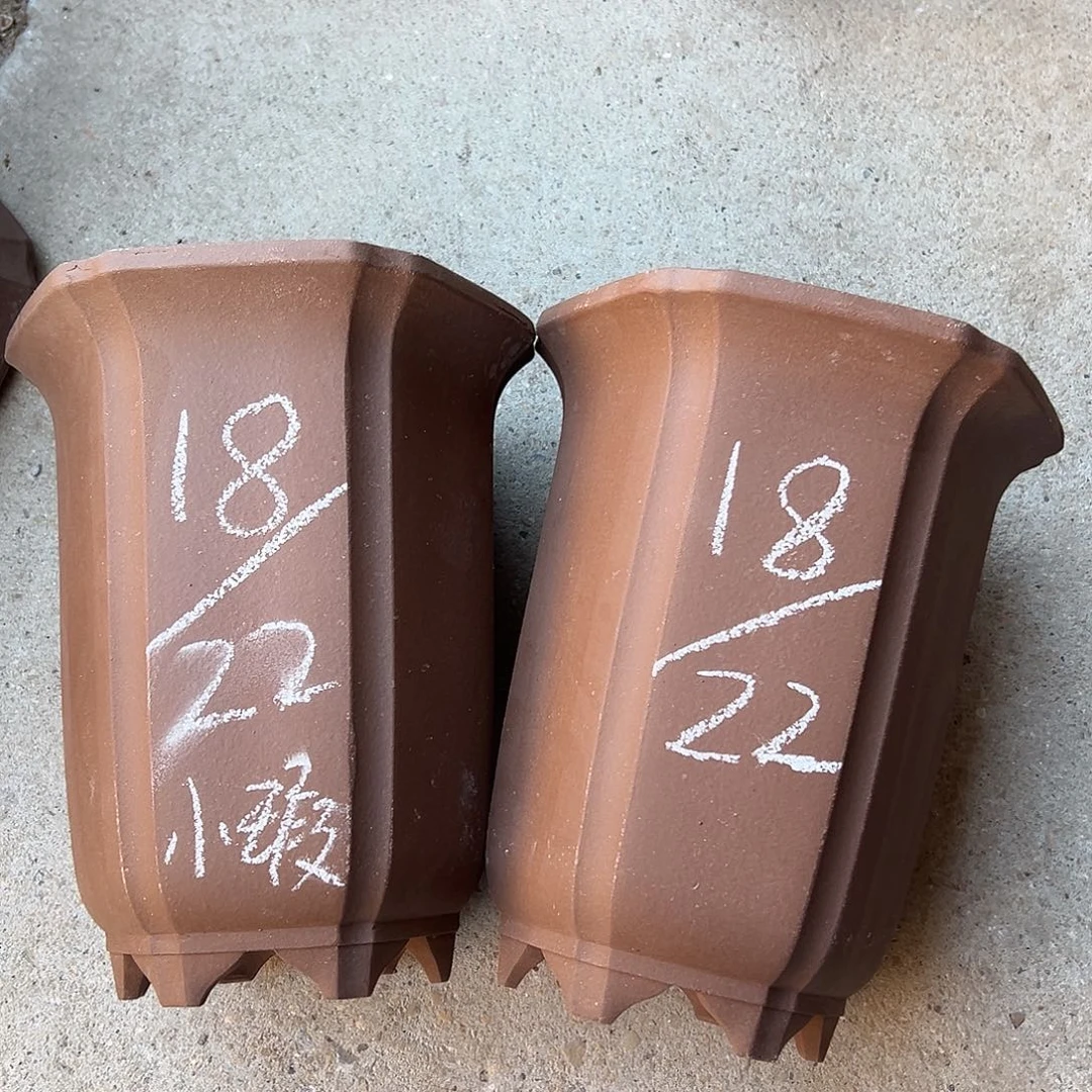 花盆紫砂宜兴紫砂花盆2只