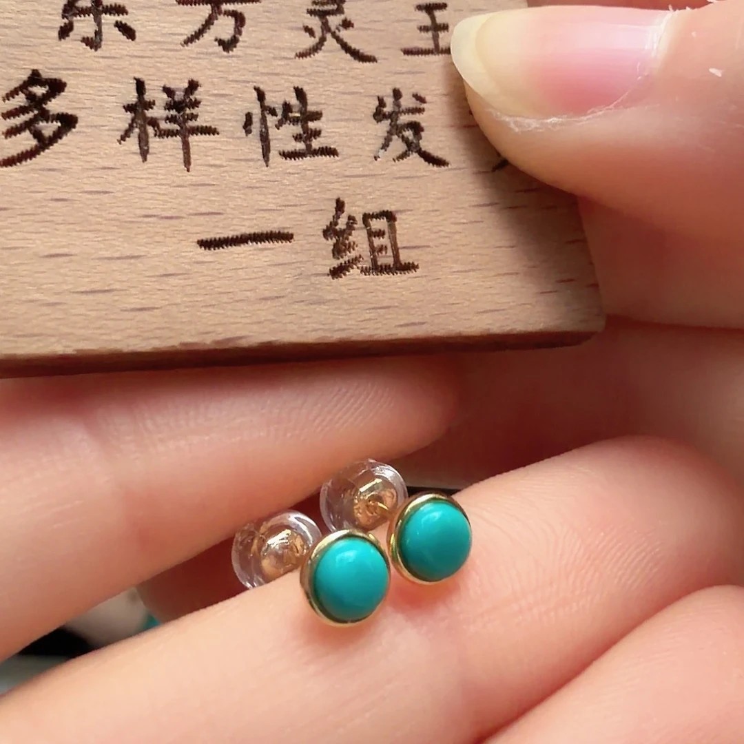 绿松石银S925镶嵌颈饰