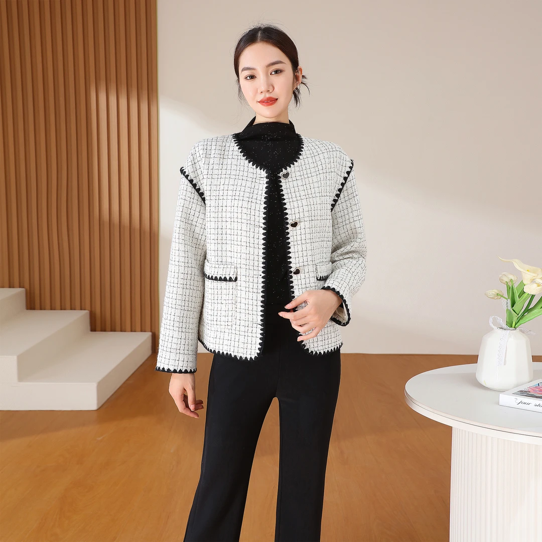 【春季上新】法式轻奢设计感名媛风气质小香外套AQ2561 衣长53cm