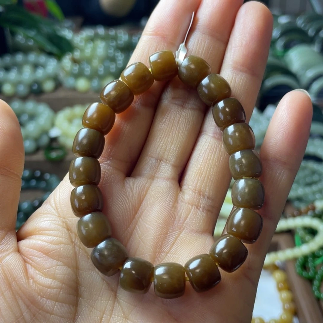 手链未镶嵌和田玉（糖玉）