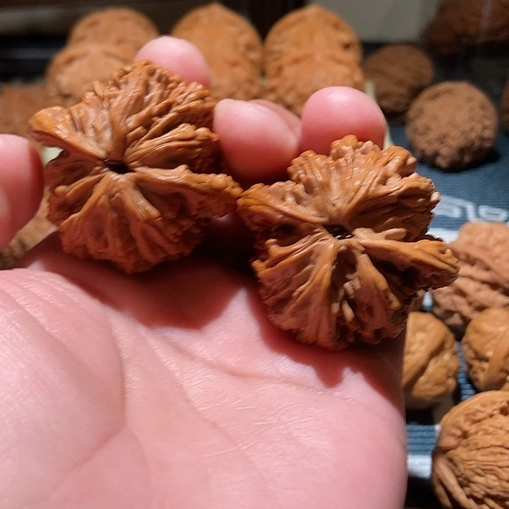 全***望吊坠文玩核桃麦穗虎头全品