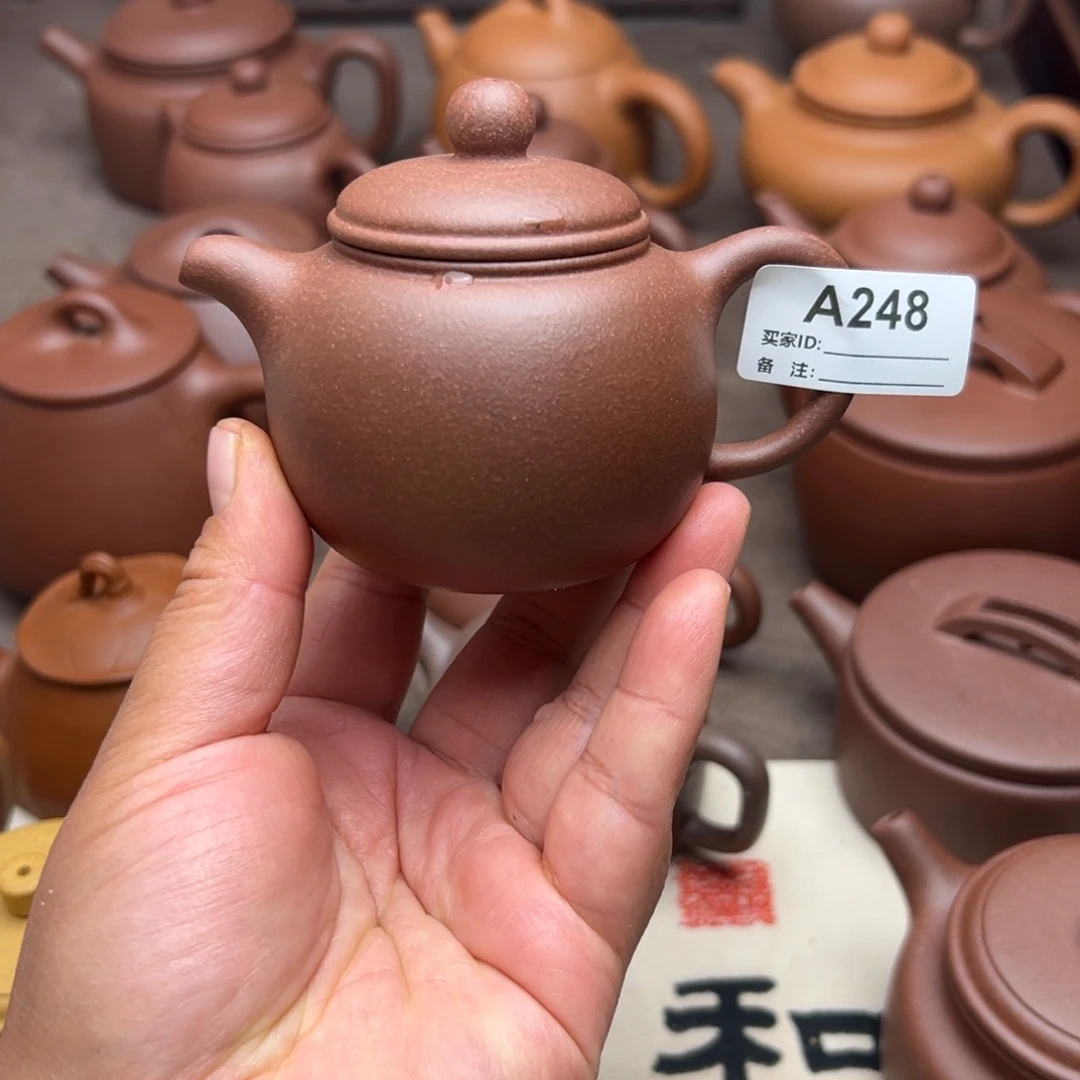 紫砂茶壶紫泥半手工130cc左右