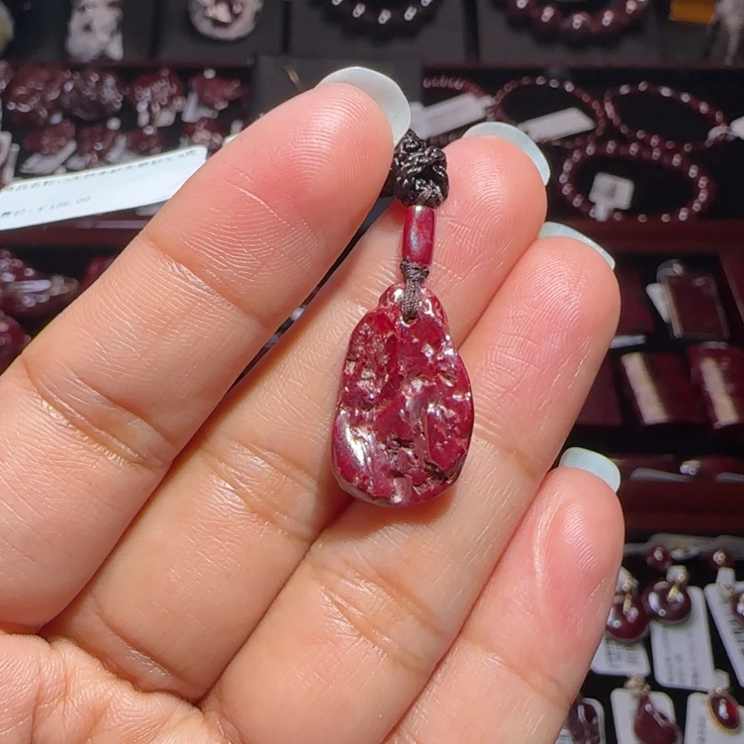 天然辰砂天然朱砂无根砂3.9克