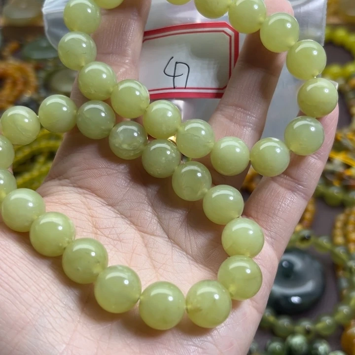 蛇纹石玉未镶嵌手链