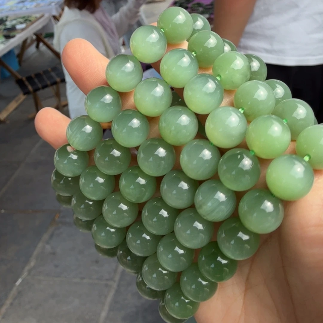 和田玉未镶嵌颈饰碧玉猫眼朱大哥多样性拍一发一