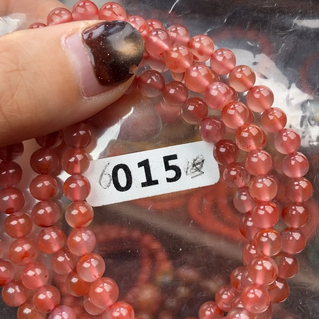 南红玛瑙未镶嵌手链