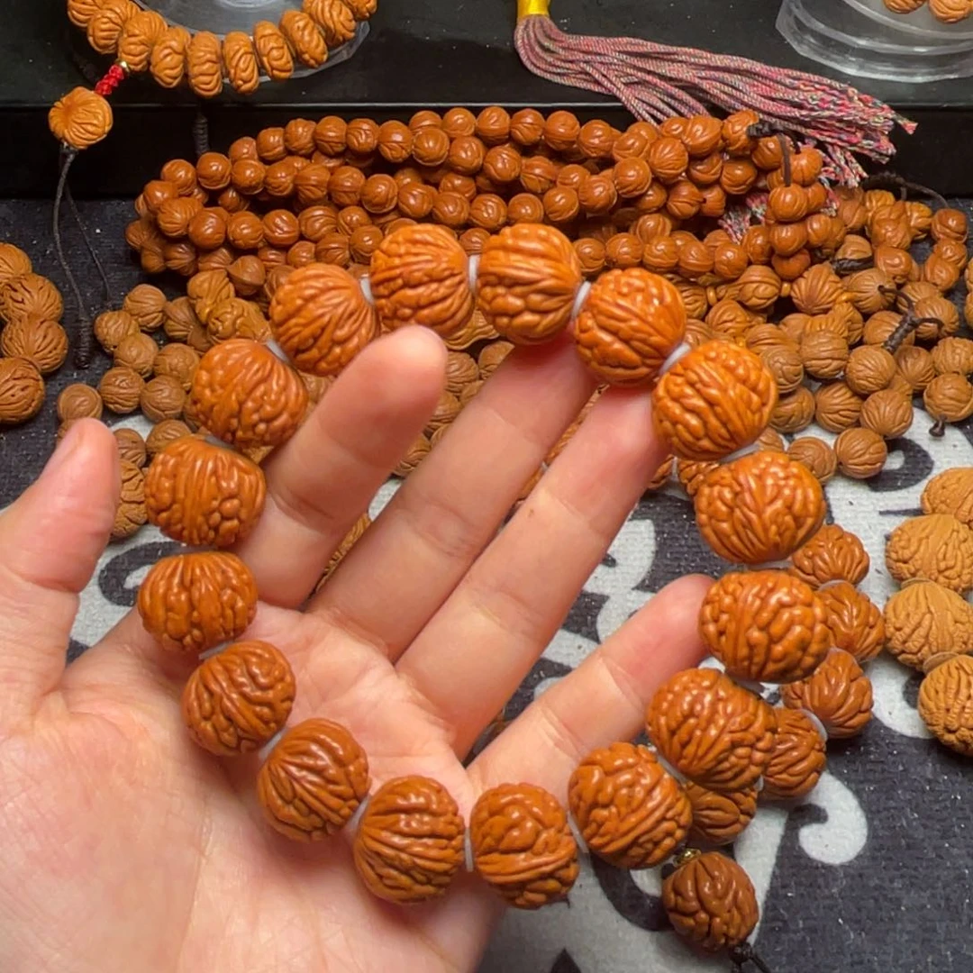 桃核手串龙纹桃核