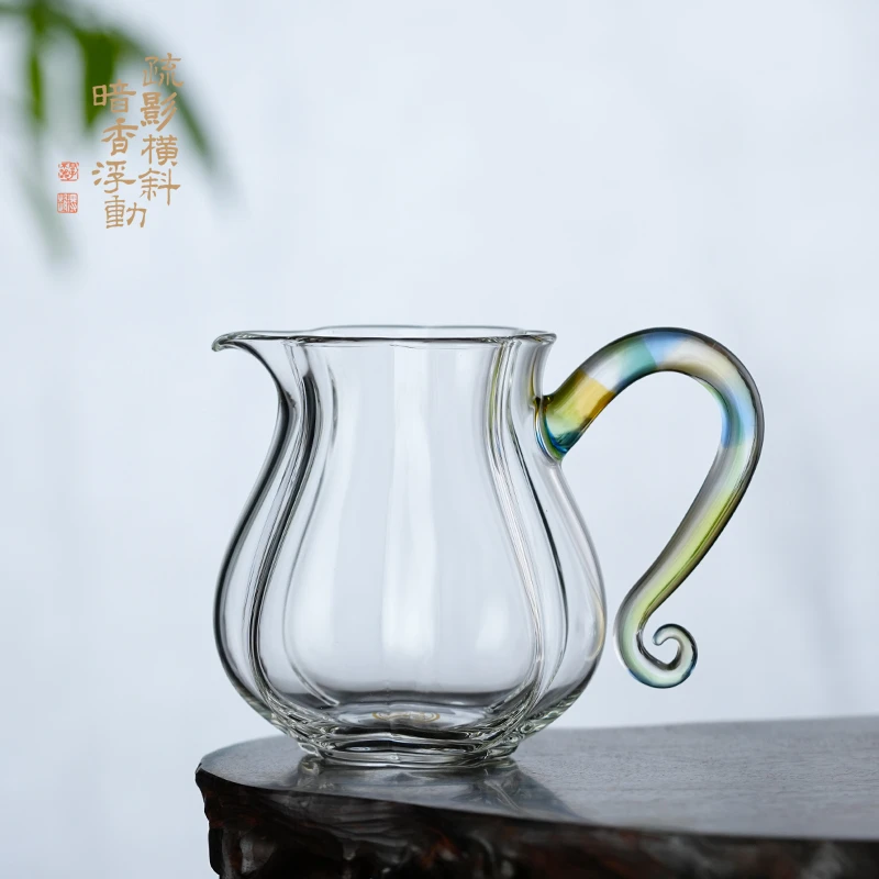 暗香疏影/蔓菱匀杯/高硼硅耐热玻璃家用公道杯茶海分茶器匀杯