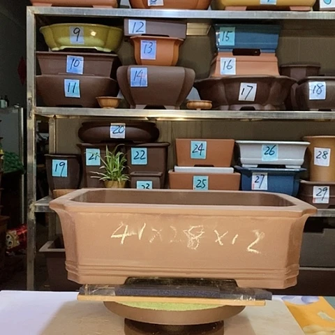 红陶宜兴紫砂花盆