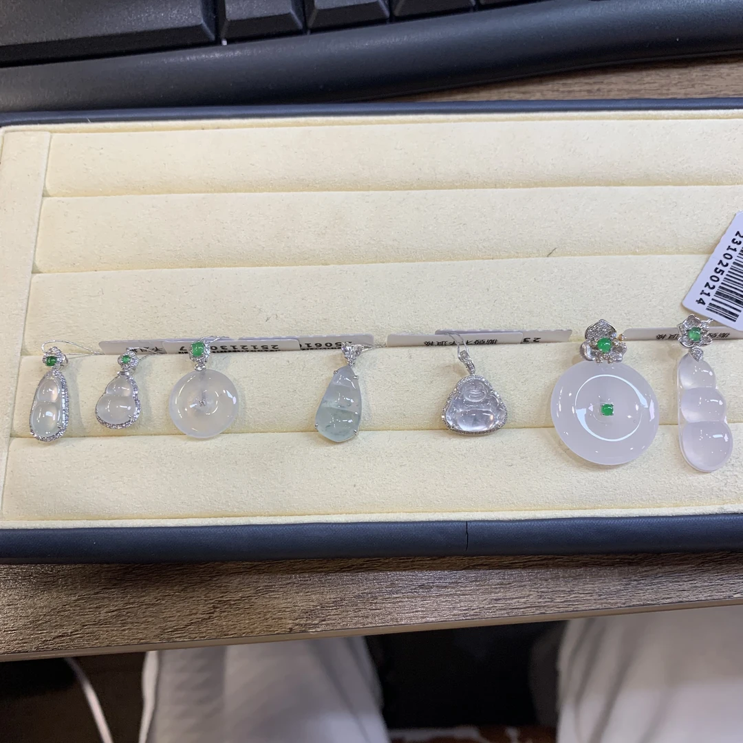 【可心彩虹盘】翡翠-18K金-多样性发一件-KX04|CXQ21