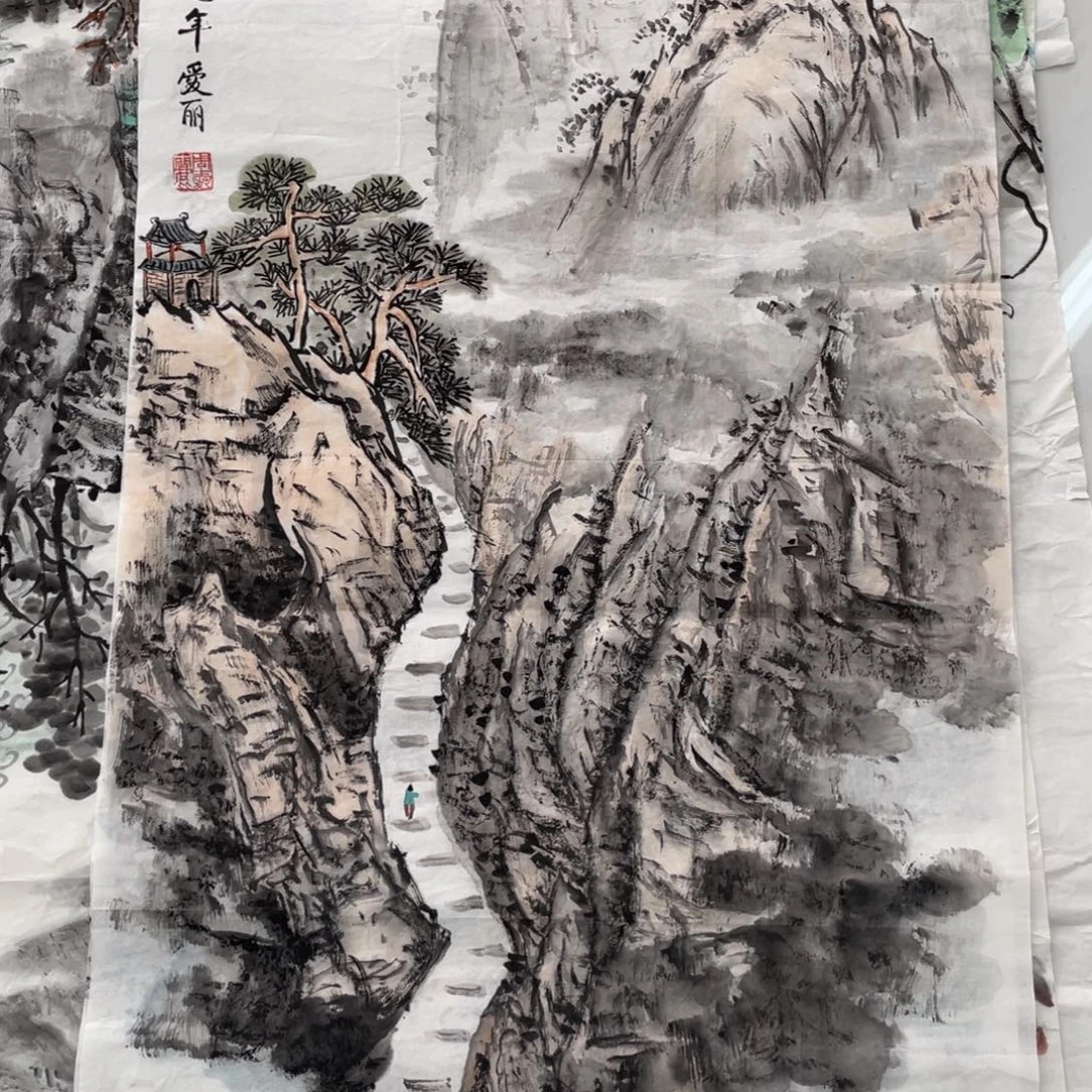 国画周爱丽老师绘画