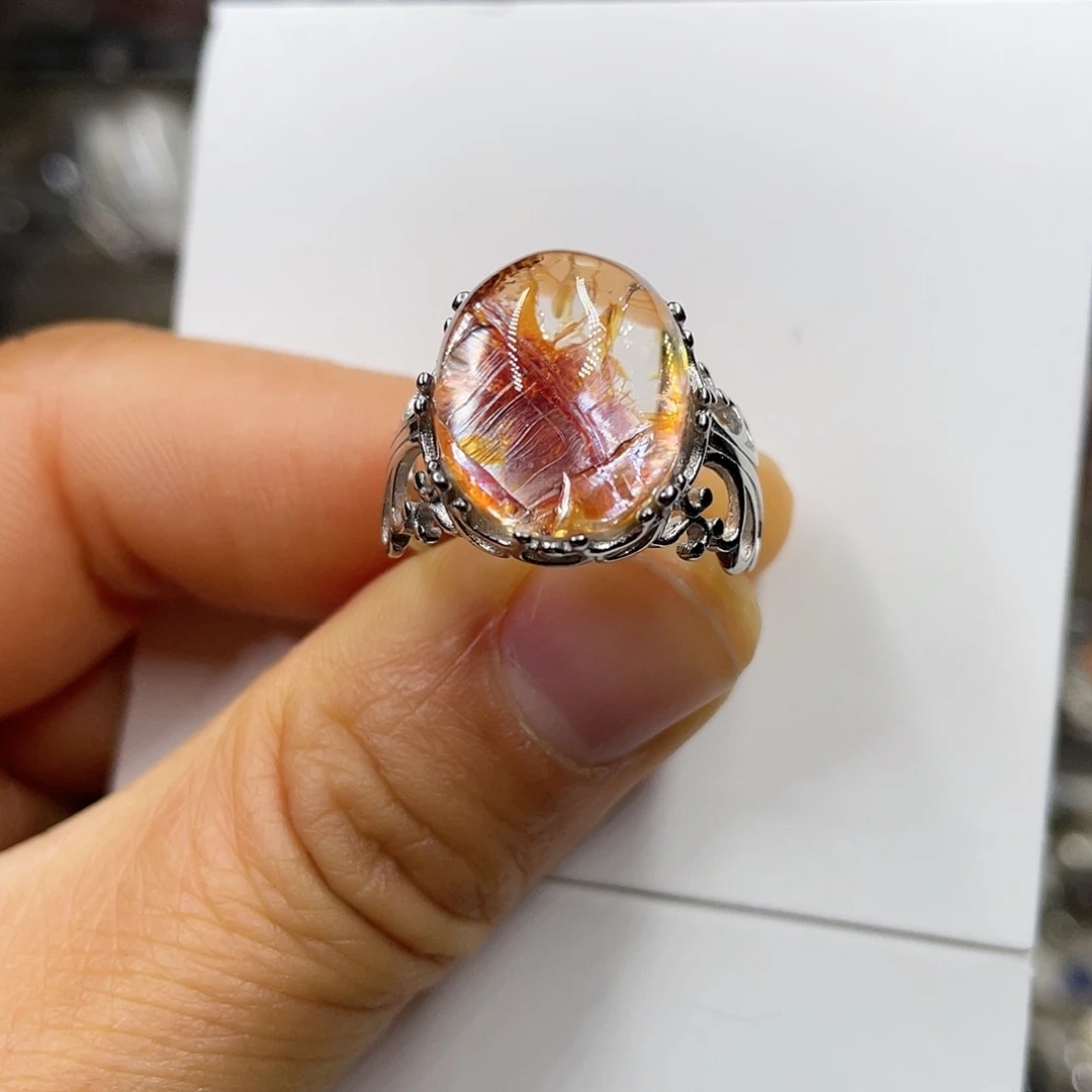 【闪购商品】水晶珠宝半成品银S925镶嵌戒指