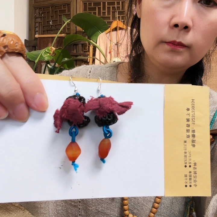 蝴蝶结设计款耳环一对一对