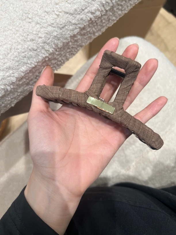 休闲风抓夹森系复古港风女发夹法式边夹百搭刘海夹