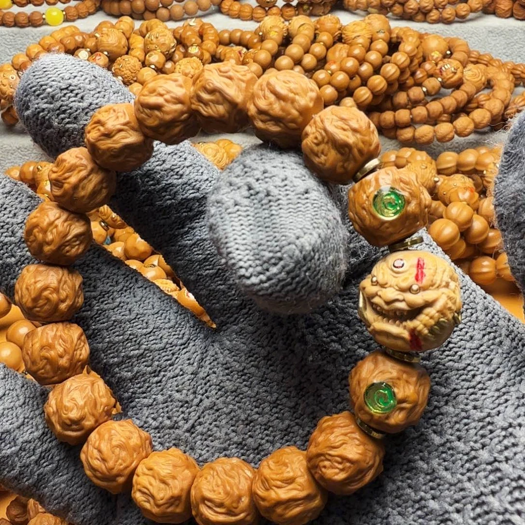 猴头核桃手串龙蛇加獠牙直接发