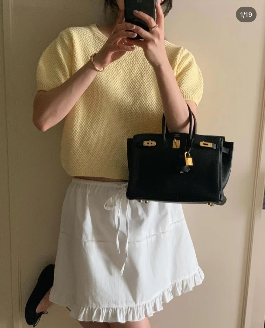 韩国东大门2025新款女装  704i 短袖针织百搭圆领简约韩版