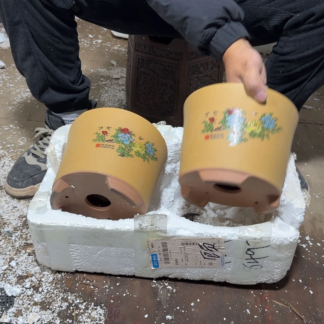 紫砂花盆口径17.13口径