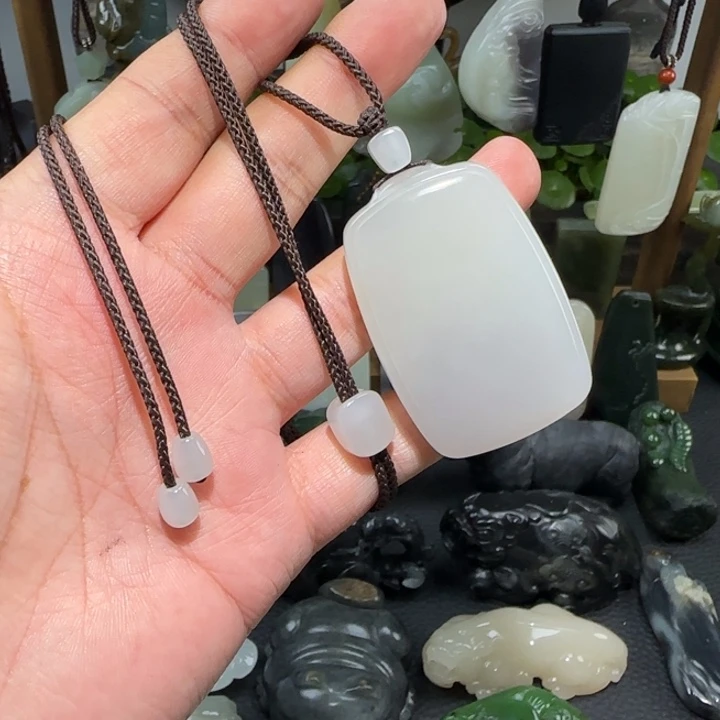 和田玉未镶嵌挂件