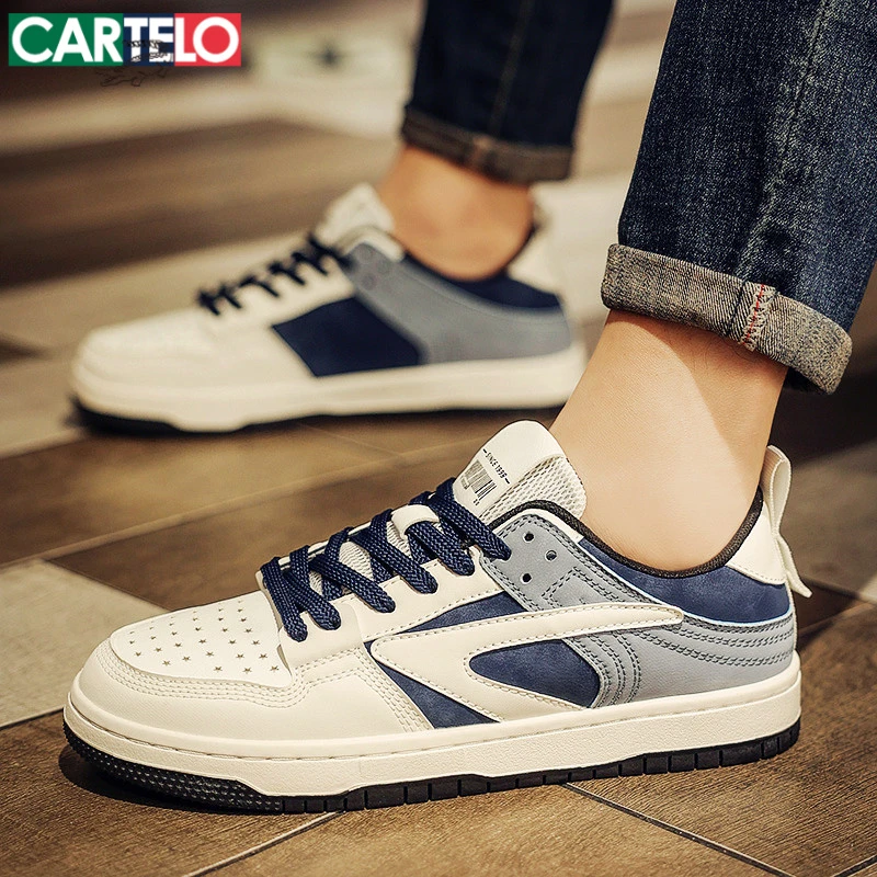 卡帝乐鳄鱼休闲鞋男鞋2025秋季新款轻便耐磨厚底男士潮鞋板鞋男款
