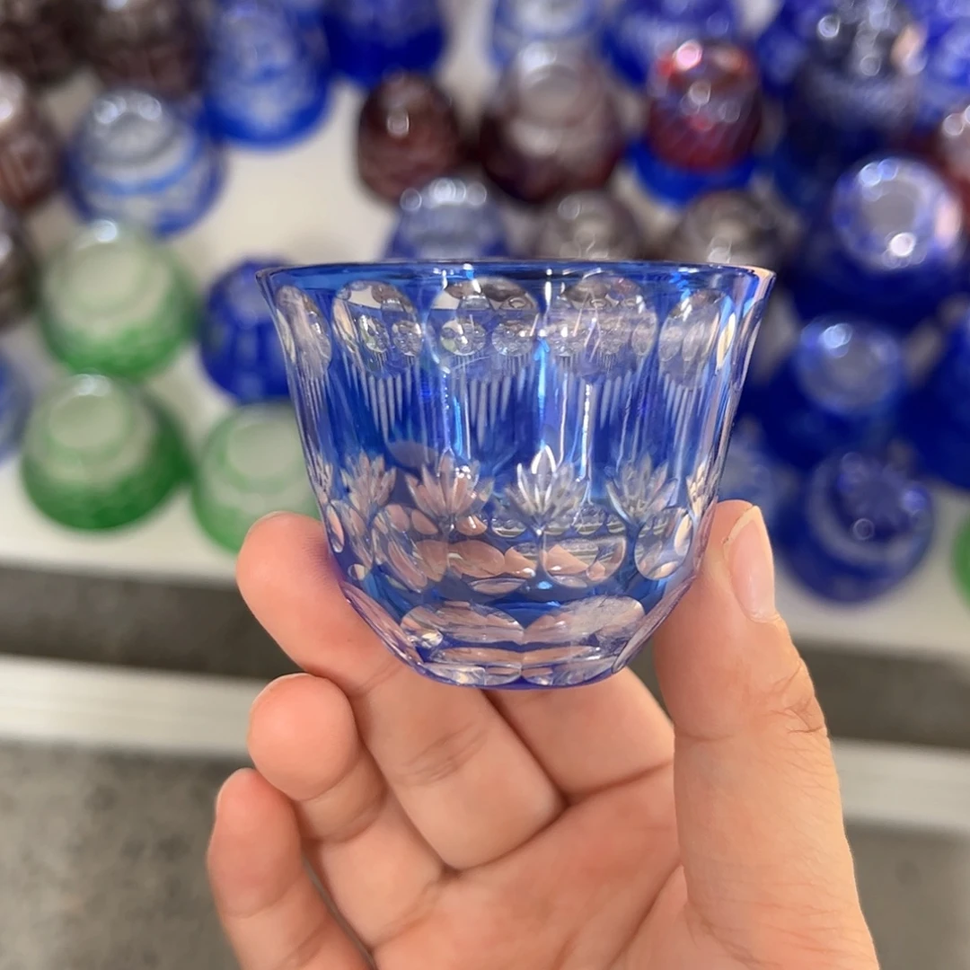 水晶玻璃平底款微瑕一个