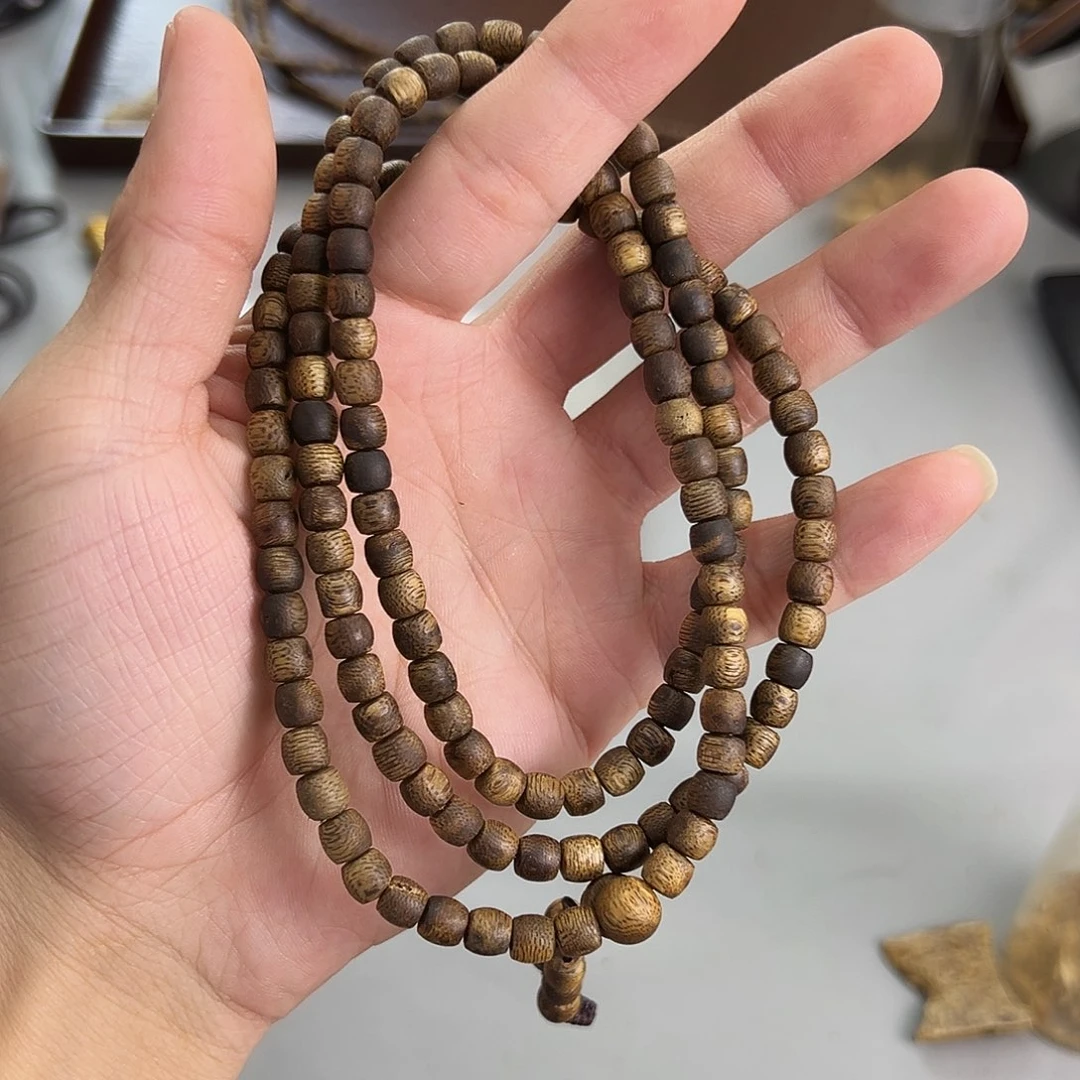 沉香沉香香囊海南绿棋0.5mm鼓珠多圈福利款多样性发一