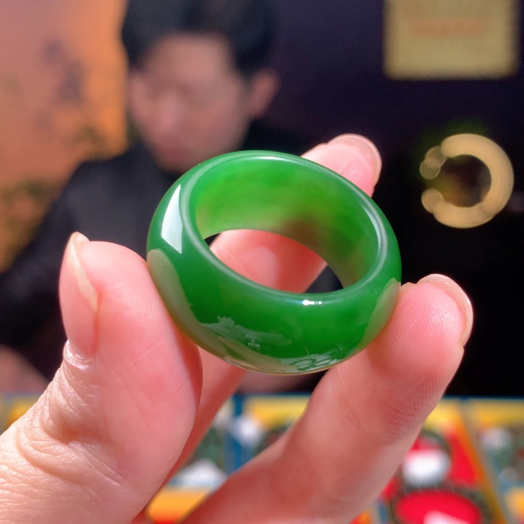 和田玉（碧玉）戒指未镶嵌