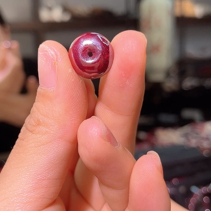 天然辰砂?****蛙朱砂原矿平安扣