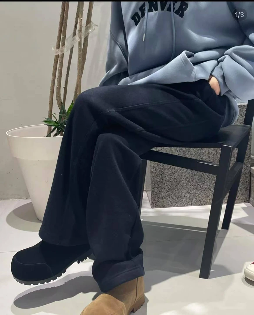 chalan 新款时尚百搭舒适j加绒休闲裤H24C0239