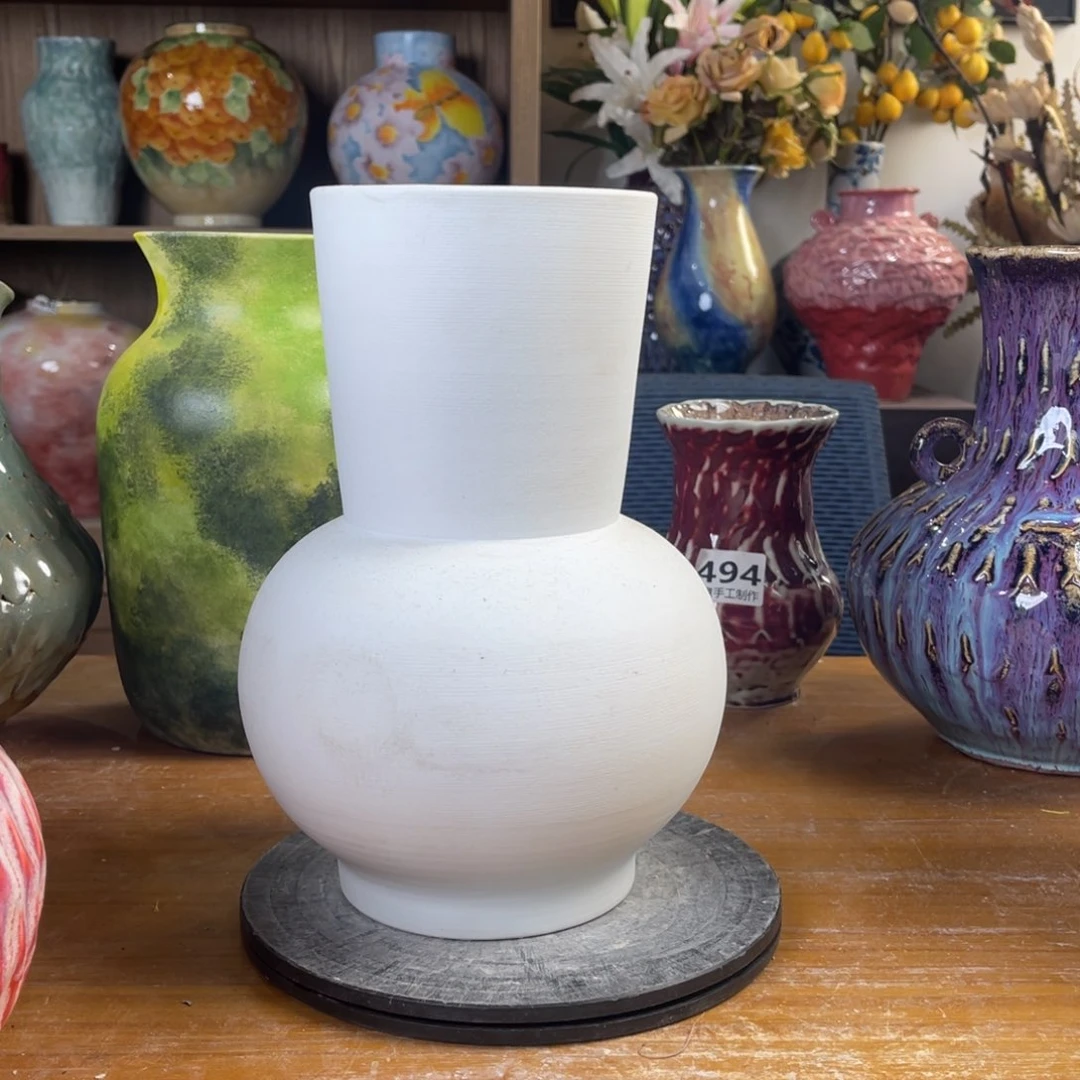 摆件陶瓷花瓶高26口11瑕疵福利