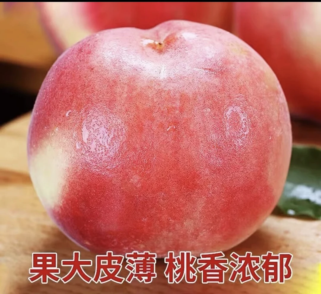 深州水蜜桃新鲜现摘脆软两吃鲜甜多汁当季应季水果中现摘现发