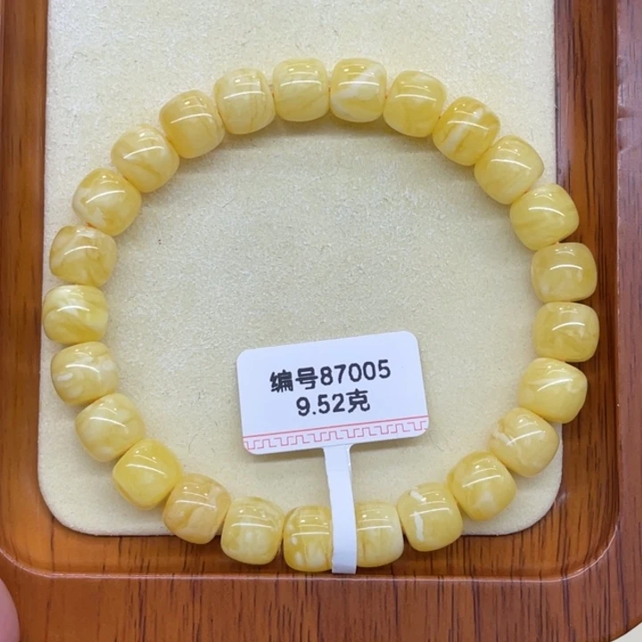 琥珀未镶嵌手链蜜蜡