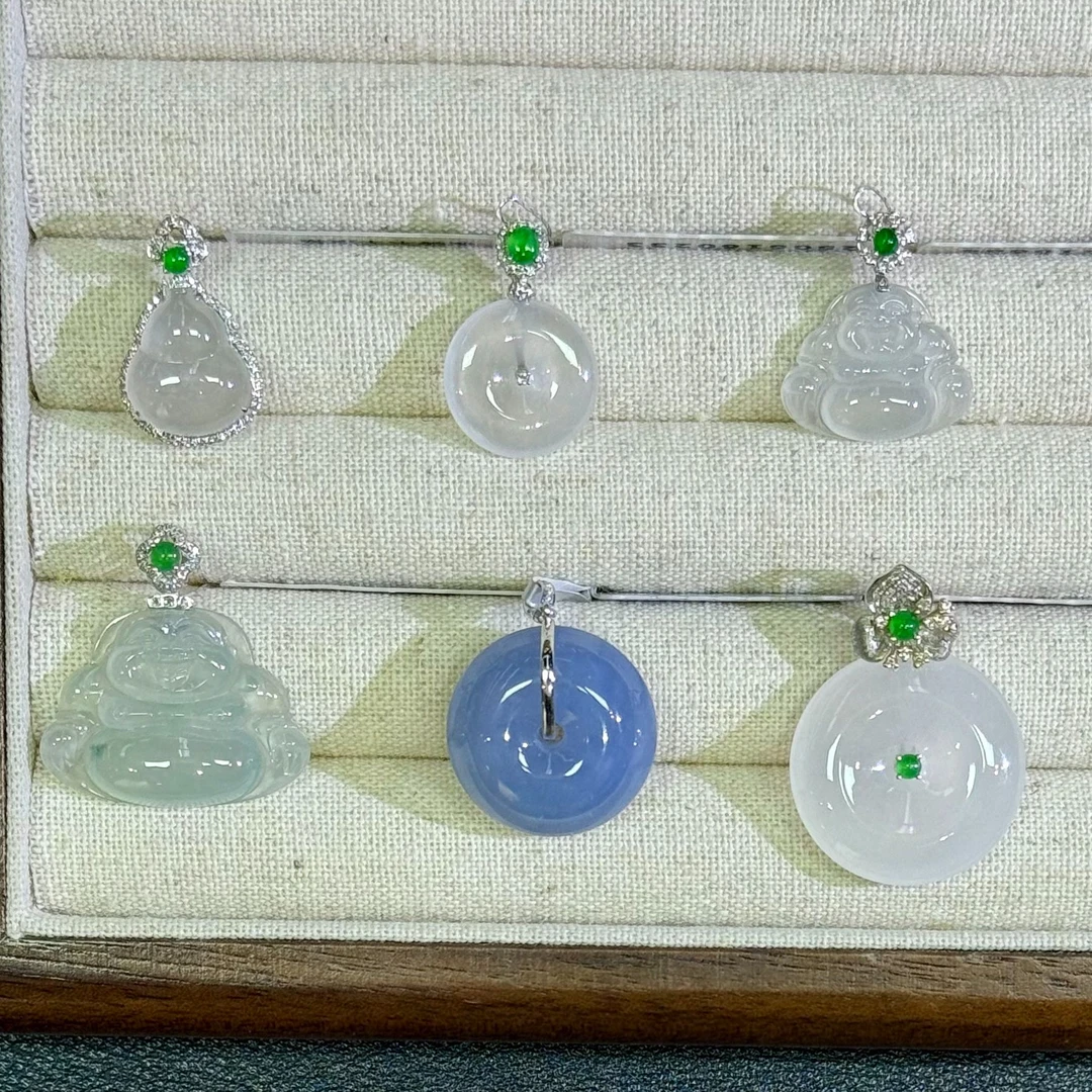 翡翠吊坠1件-18K金-多样性发货只发一件-BB01-BK|CXQ21