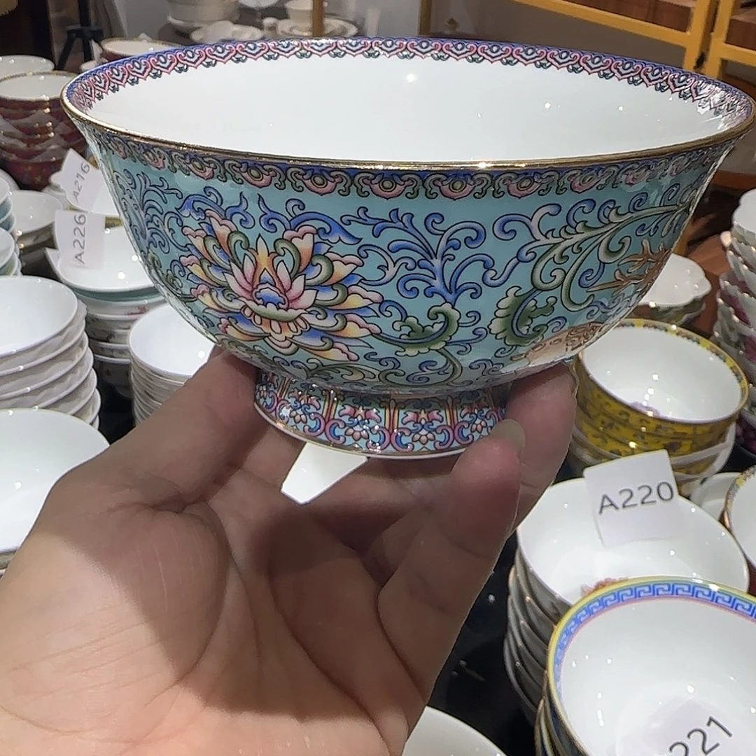 祝****骨瓷骨瓷珐琅彩工艺2