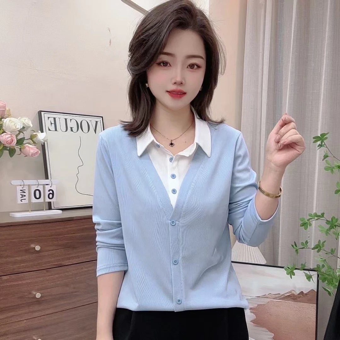 2025春秋气质显瘦常规薄款宽松衬衫上衣极简风温婉大方衣服