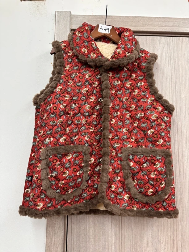 A49-女士秋冬款花背心