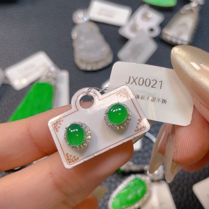 【闪购商品】翡翠银S925镶嵌颈饰邀*翡翠