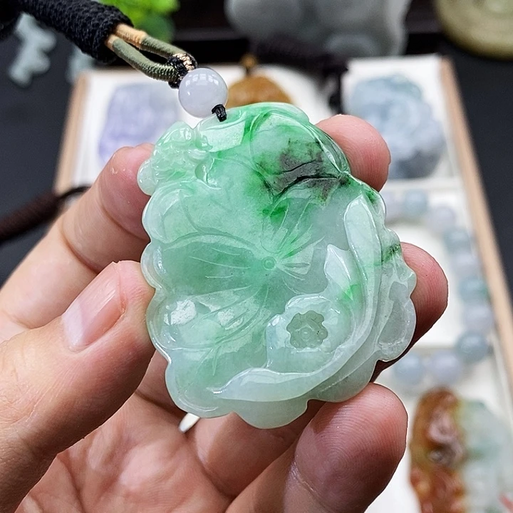 颈饰未镶嵌翡翠缅甸天然翡翠A货