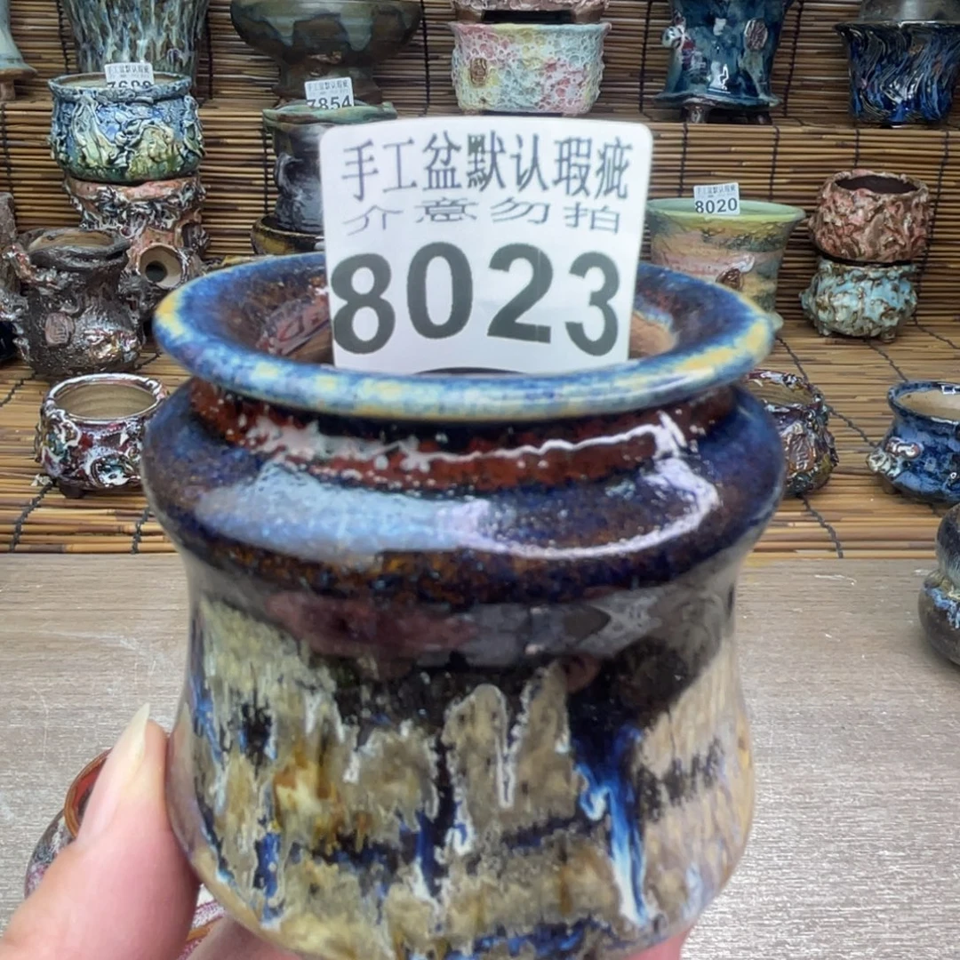 手工花盆默认瑕疵完美者勿拍