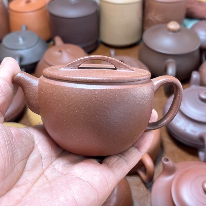 茶壶紫砂紫泥180毫升