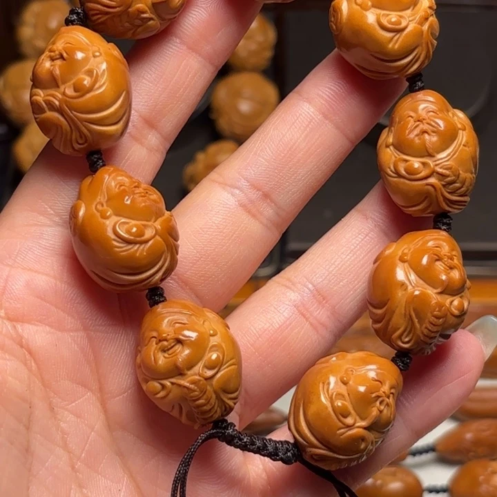 橄榄核手串/手链1.9吹口哨财神